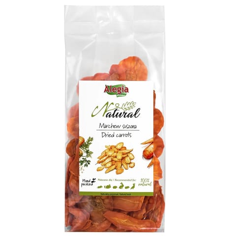 ⁨ALEGIA Dried carrots - treat for rodents and rabbits - 60g⁩ at Wasserman.eu