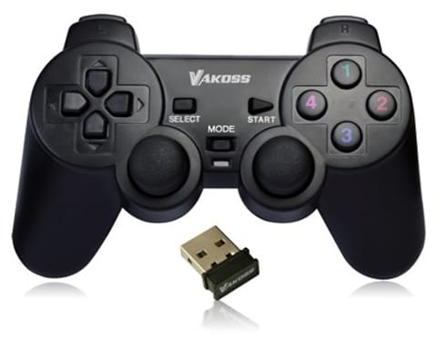 ⁨Vakoss GP-3925BK Gaming Controller Black RF Gamepad Analogue / Digital PC, Playstation 3⁩ at Wasserman.eu
