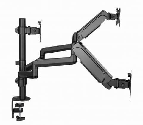 ⁨Gembird MA-DA3-01 monitor mount / stand 68.6 cm (27") Black Desk⁩ at Wasserman.eu