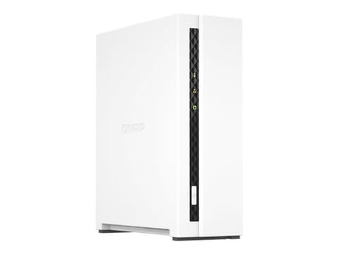 ⁨QNAP TS-133 serwer danych NAS Tower Przewodowa sieć LAN Biały⁩ w sklepie Wasserman.eu