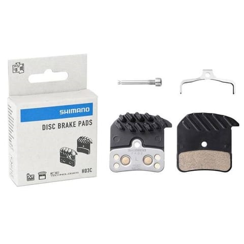 ⁨Shimano H03C 4-piston disc brake pads with heat sink⁩ at Wasserman.eu