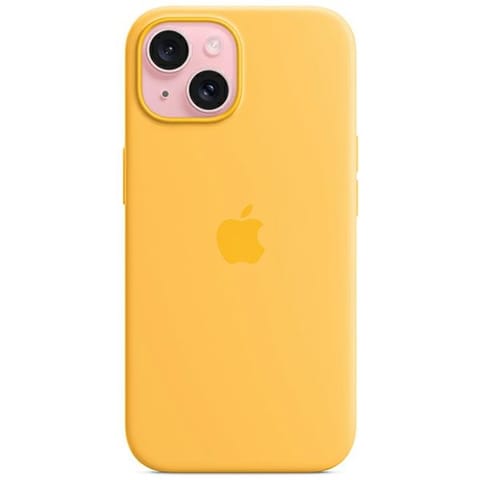 ⁨Silicone Case with MagSafe for iPhone 15 - Sunshine⁩ at Wasserman.eu