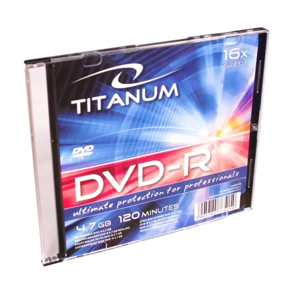 1285 DVD-R 4,7 GB X16 - Slim 1 sztuka Titanum w sklepie Wasserman.eu