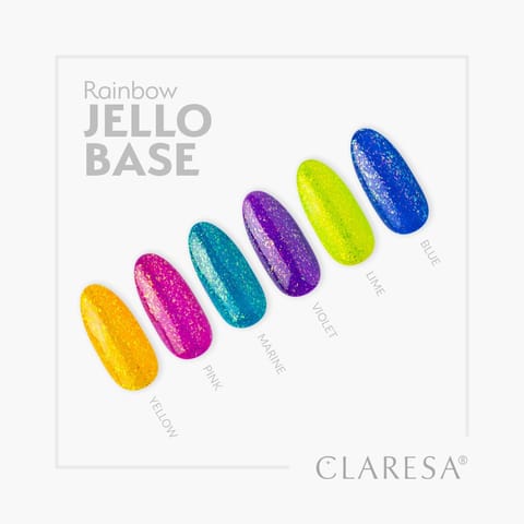 ⁨CLARESA Rainbow Jello Base Baza hybrydowa - Lime 5 g⁩ w sklepie Wasserman.eu