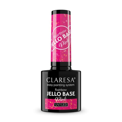 ⁨CLARESA Rainbow Jello Base Baza hybrydowa - Pink 5 g⁩ w sklepie Wasserman.eu