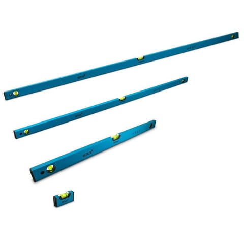 ⁨Komplet wytrzymałych poziomic Poziomice magnetyczne 10 / 80 / 150 / 180cm zestaw⁩ w sklepie Wasserman.eu