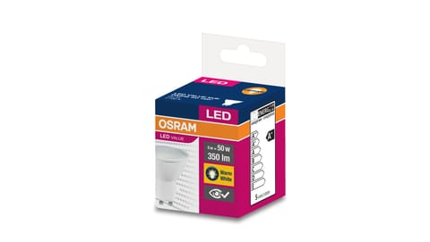 ⁨Żarówka LED VALUE PAR16 35 GU10 4,5W 350lm 2700K 827 120st. 4058075198678⁩ w sklepie Wasserman.eu