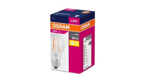 ⁨Żarówka LED VALUE CLASSIC A 60 E27 6,5W 806lm 2700K 827 FIL non-dim 4058075819658⁩ w sklepie Wasserman.eu