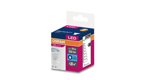 ⁨Żarówka LED VALUE PAR16 50 GU10 4,5W 350lm 6500K 865 36st. 4058075198647⁩ w sklepie Wasserman.eu