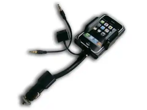 ⁨Allkit handle. USB charger, FM transmitter for iPhone, 3G, iPod⁩ at Wasserman.eu