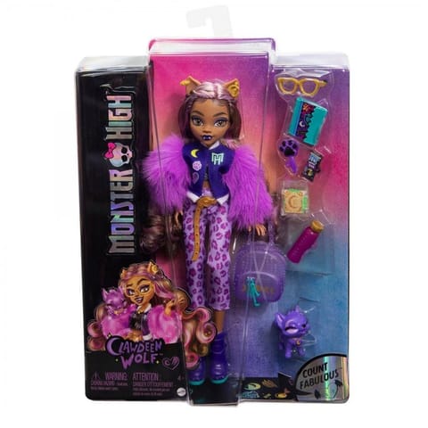 ⁨Monster High Clawdeen Lalka podstawowa HRP65⁩ w sklepie Wasserman.eu