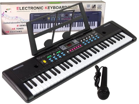 ⁨Keyboard MQ-6112 Mikrofon Uchwyt Na Nuty 61 Klawiszy⁩ w sklepie Wasserman.eu