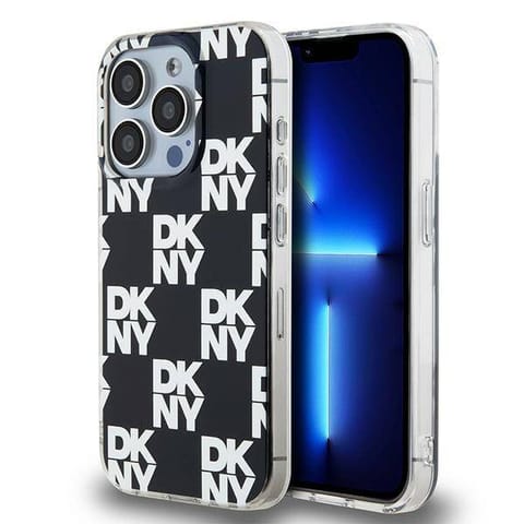 ⁨Oryginalne Etui APPLE IPHONE 15 PRO DKNY Hardcase IML Checkered Mono Pattern (DKHCP15LHDLCEK) czarne⁩ w sklepie Wasserman.eu