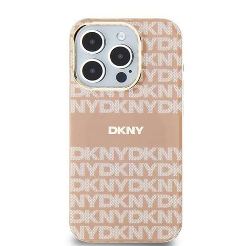 ⁨Oryginalne Etui IPHONE 11 / XR DKNY Hardcase IML Mono & Stripe MagSafe (DKHMN61HRHSEP) różowe⁩ w sklepie Wasserman.eu