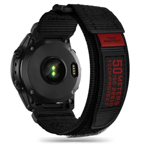 ⁨Pasek do GARMIN FENIX 3 / 5X / 3HR / 5X PLUS / 6X / 6X PRO / 7X Tech-Protect Scout Pro czarne⁩ w sklepie Wasserman.eu