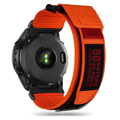 ⁨Pasek do GARMIN FENIX 5 / 6 / 6 PRO / 7 Tech-Protect Scout Pro pomarańczowe⁩ w sklepie Wasserman.eu