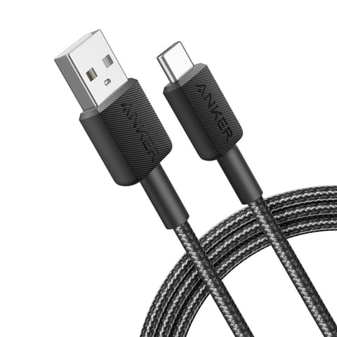 ⁨Kabel Anker 322 USB-A do USB-C 1.8m czarny⁩ w sklepie Wasserman.eu