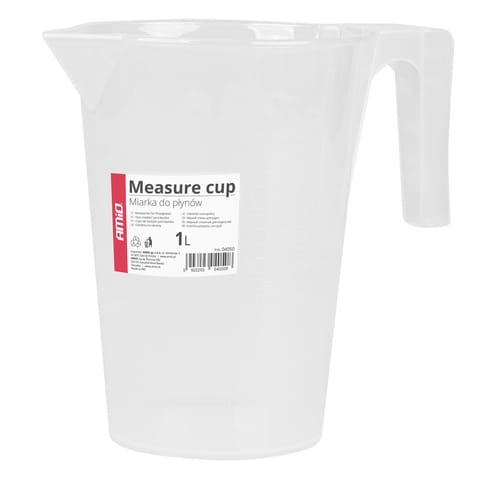 ⁨Miarka uniwersalna do płynów cieczy wody 1000 ml amio-04050⁩ w sklepie Wasserman.eu