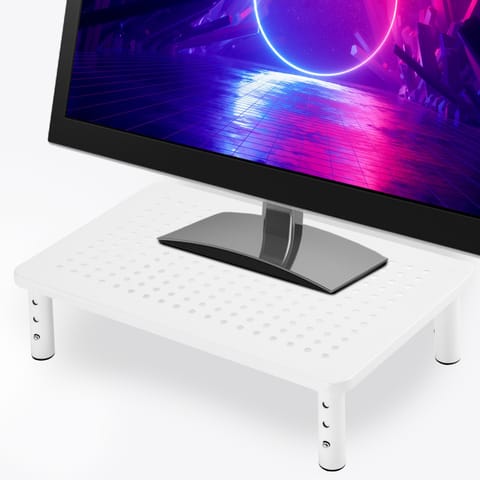 ⁨Podstawka pod monitor laptop MULING biała + szuflada⁩ w sklepie Wasserman.eu