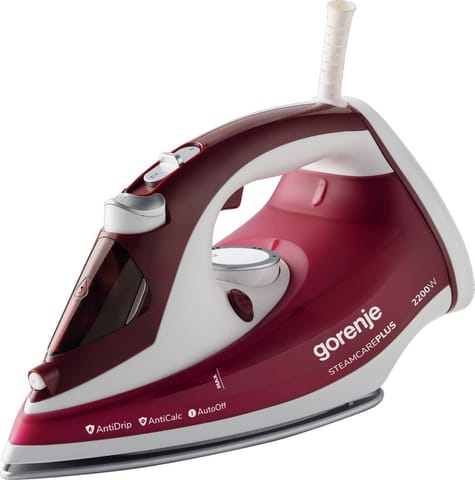 ⁨Gorenje SIH2200RBC iron Steam iron Ceramic soleplate 2200 W Red⁩ at Wasserman.eu