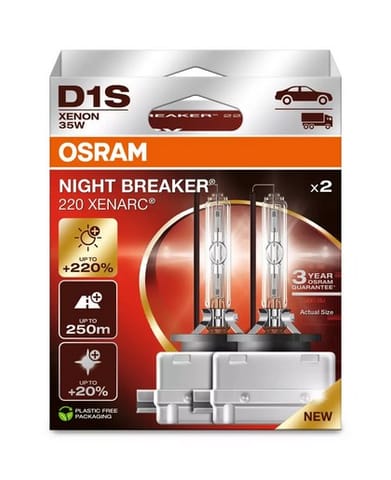 ⁨OSRAM D1S XENARC NIGHT BREAKER 220 - 3-year warranty⁩ at Wasserman.eu