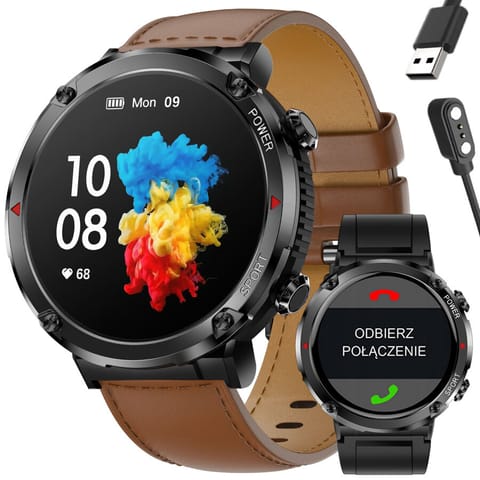 ⁨SMARTWATCH MĘSKI GRAVITY GT21-4 - BLUETOOTH CALL, DODATKOWY PASEK (sg025d)⁩ w sklepie Wasserman.eu