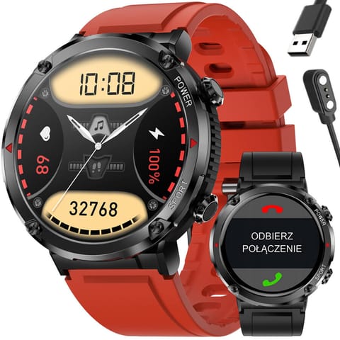 ⁨SMARTWATCH MĘSKI GRAVITY GT21-6 - BLUETOOTH CALL, DODATKOWY PASEK (sg025f)⁩ w sklepie Wasserman.eu