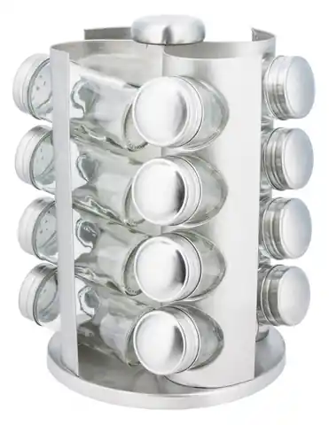 ⁨SPICE RACK 16 CONTAINERS KINGHOFF KH-4006⁩ at Wasserman.eu