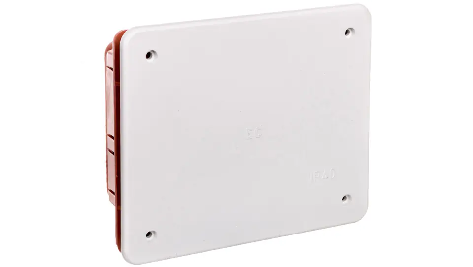 ⁨Flush-mounted box with cover 350 series 120x100x50 red-white EC350C2⁩ at Wasserman.eu