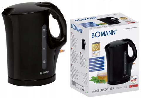 ⁨Czajnik bezprzewodowy Bomann WK 5011 1,7L 2200W⁩ w sklepie Wasserman.eu