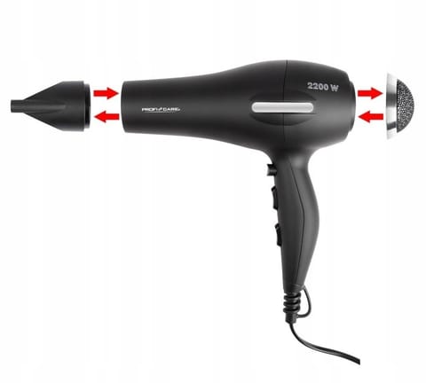 ⁨ProfiCare 330170 hair dryer 2200 W Black⁩ at Wasserman.eu