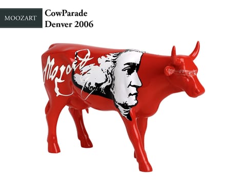 CowParade Denver 2006, Moozart, autor: Kim Polomka. w sklepie Wasserman.eu