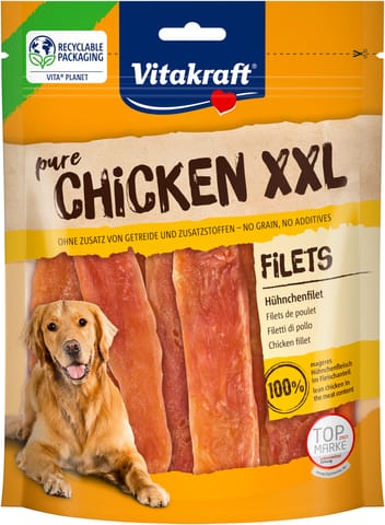 ⁨VITAKRAFT CHICKEN Filet z kurczakiem XXL przysmak dla psa 250g⁩ w sklepie Wasserman.eu