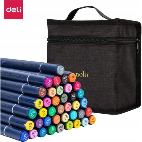 ⁨Markery dwustronne artystyczne FINENOLO 40 kolorów C184-40 DELI⁩ w sklepie Wasserman.eu