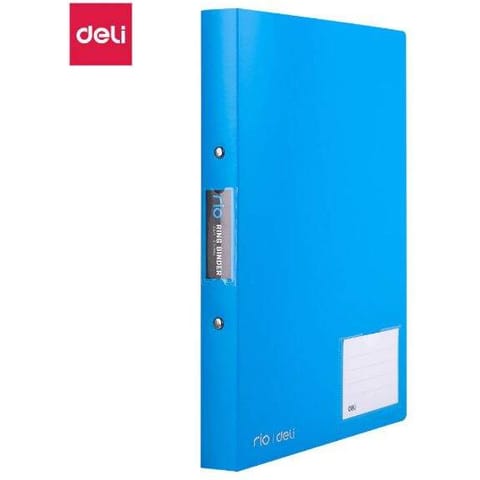 ⁨Segregator ringowy RIO z kieszenią i miejscem do opisu PP niebieski 39576 BLUE DELI⁩ w sklepie Wasserman.eu