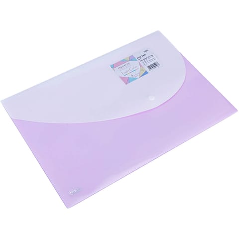 ⁨Teczka kopertowa na zatrzask MACARON fioletowa 5506 VIOLET DELI⁩ w sklepie Wasserman.eu