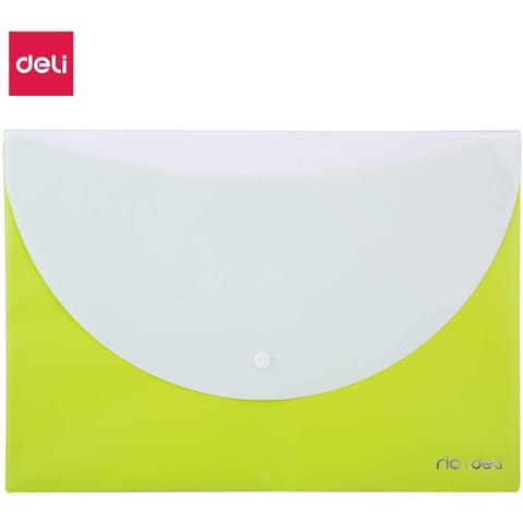 ⁨Teczka kopertowa na zatrzask A4 RIO zielona E38977 GREEN DELI⁩ w sklepie Wasserman.eu