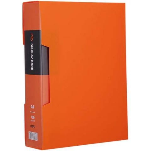 ⁨Album ofertowy A4 100 koszulek RIO pomarańczowy E5037 ORANGE DELI⁩ w sklepie Wasserman.eu