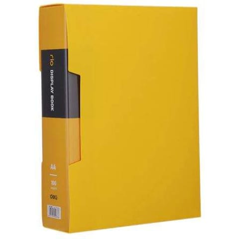 ⁨Album ofertowy A4 100 koszulek RIO żołty E5037 YELLOW DELI⁩ w sklepie Wasserman.eu