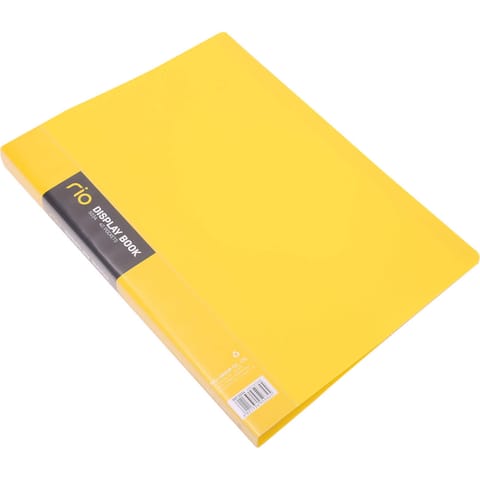 ⁨Album ofertowy A4 40 koszulek RIO żółty E5034 YELLOW DELI⁩ w sklepie Wasserman.eu