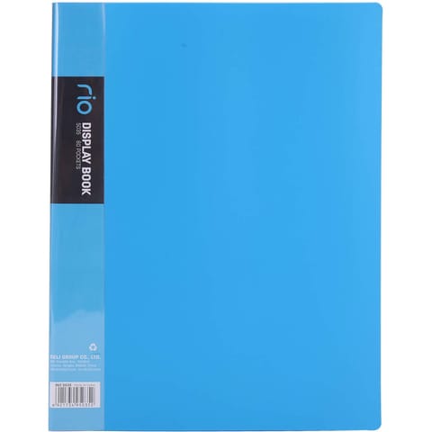 ⁨Album ofertowy do prezentacji A4 60 koszulek niebieski RIO E5035 BLUE DELI⁩ w sklepie Wasserman.eu