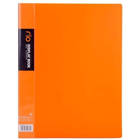 ⁨Album ofertowy A4 60 koszulek RIO pomarańczowy E5035 ORANGE DELI⁩ w sklepie Wasserman.eu