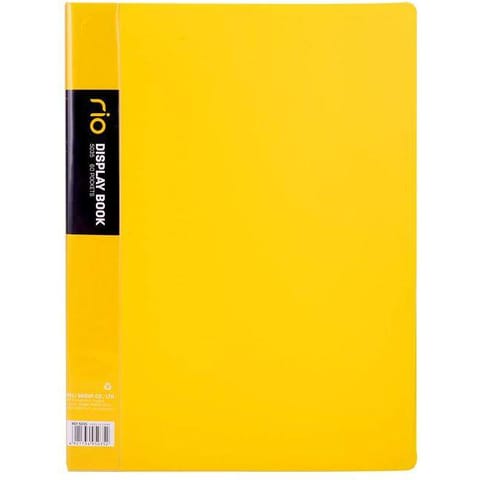 ⁨Album ofertowy A4 60 koszulek RIO żółty E5035 YELLOW DELI⁩ w sklepie Wasserman.eu