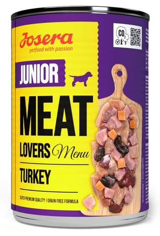 Josera Meat Lovers Menu Junior Indyk puszka 400g w sklepie Wasserman.eu