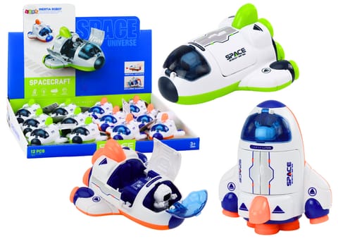 ⁨Mały Statek Kosmiczny Jeżdżący Otwierany Kokpit Zielony Pomarańczowy⁩ w sklepie Wasserman.eu