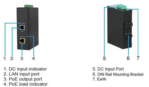 ⁨MicroConnect 30W 802.3af/at PoE Injector⁩ w sklepie Wasserman.eu