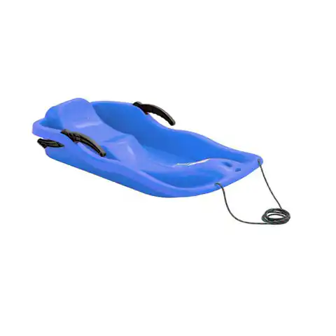⁨Deep-sled with brakes Prosperplast Race blue⁩ at Wasserman.eu