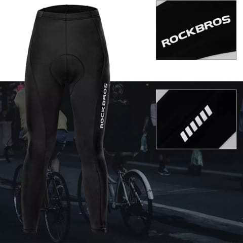 Spodnie kolarskie Rockbros RK20042XL oddychające z wkładką XXL - czarne w sklepie Wasserman.eu