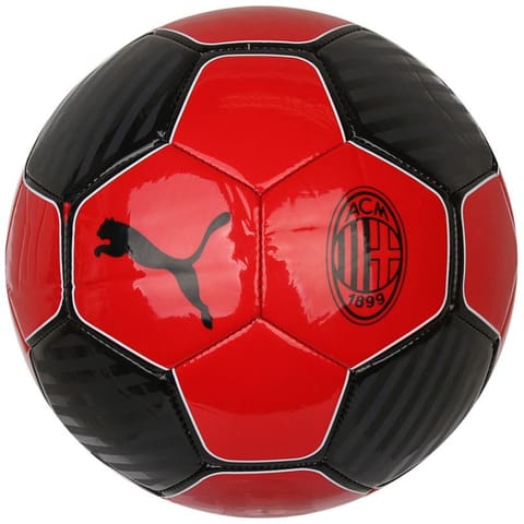 ⁨Piłka Puma AC Milan Ess Ball for All Time 084445 (kolor Czarny. Czerwony, rozmiar 5)⁩ w sklepie Wasserman.eu