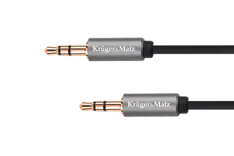 ⁨3.5 jack cable stereo plug - 3.5 stereo plug 1.8m Kruger &Matz Basic⁩ at Wasserman.eu